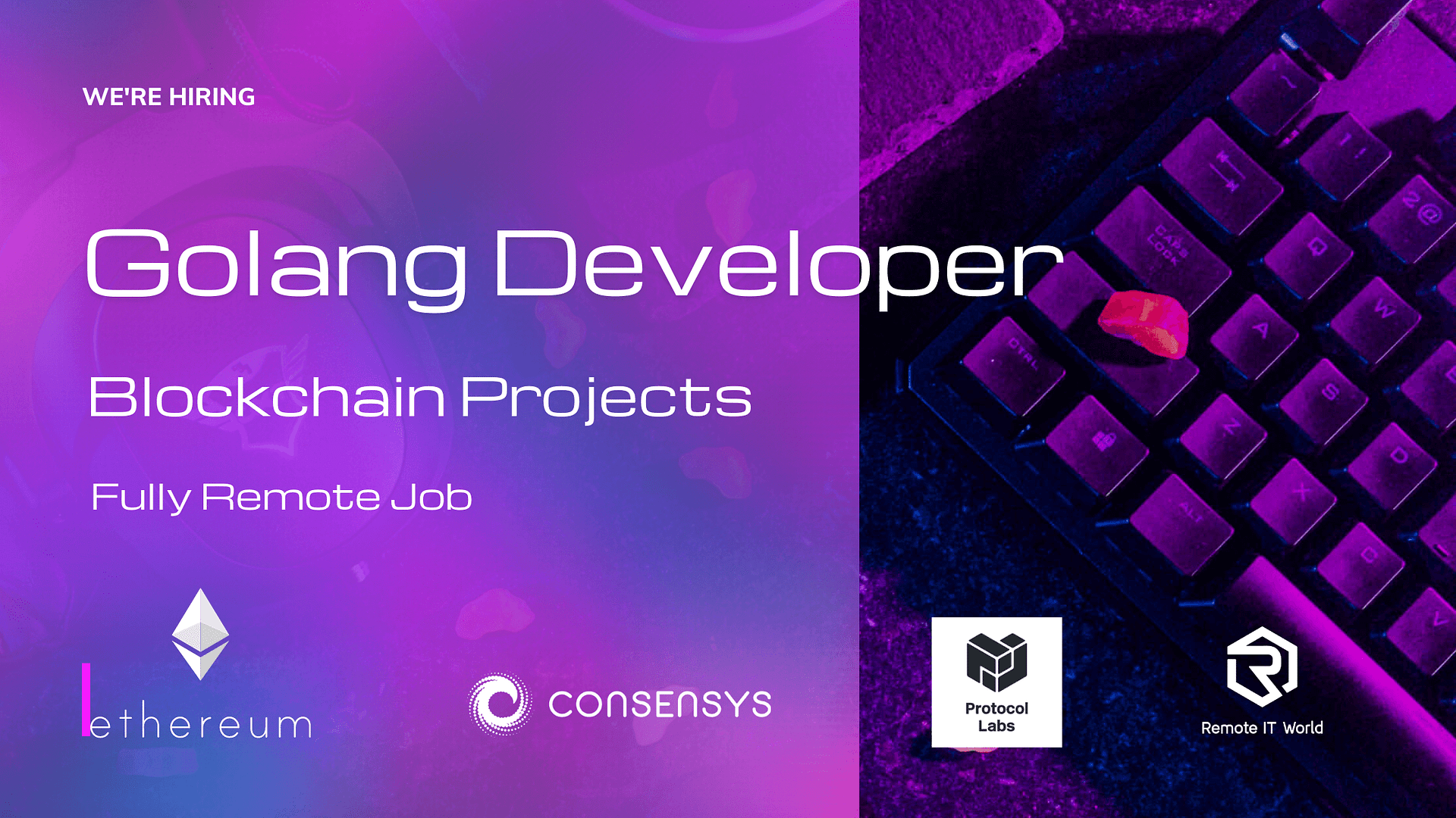 Golang Developer Blockchain projects - Remote IT World